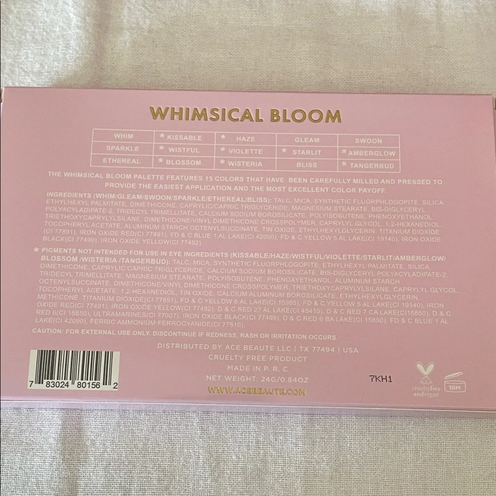 Ace Beaute Whimsical Bloom Eyeshadow Palette